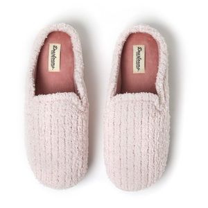 DEARFOAMS Pink Slippers Size S 5-6 Womens Half Backs No Sweat Memory Foam New